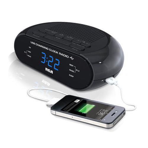 RCA Clock Radio USB Charger